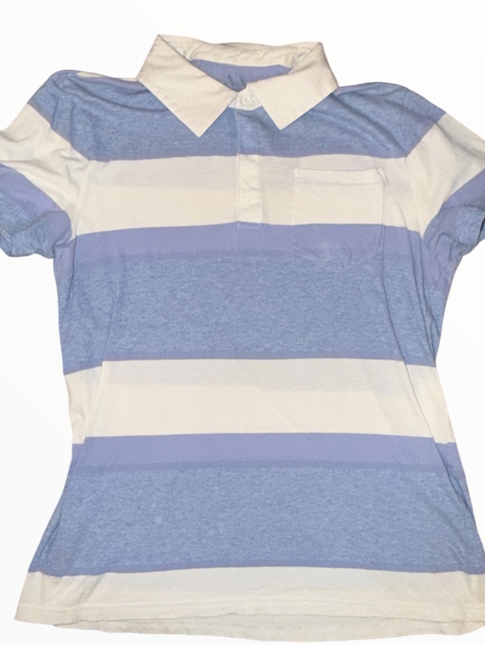 Armani Exchange Blue And White Polo Men’s Size Large